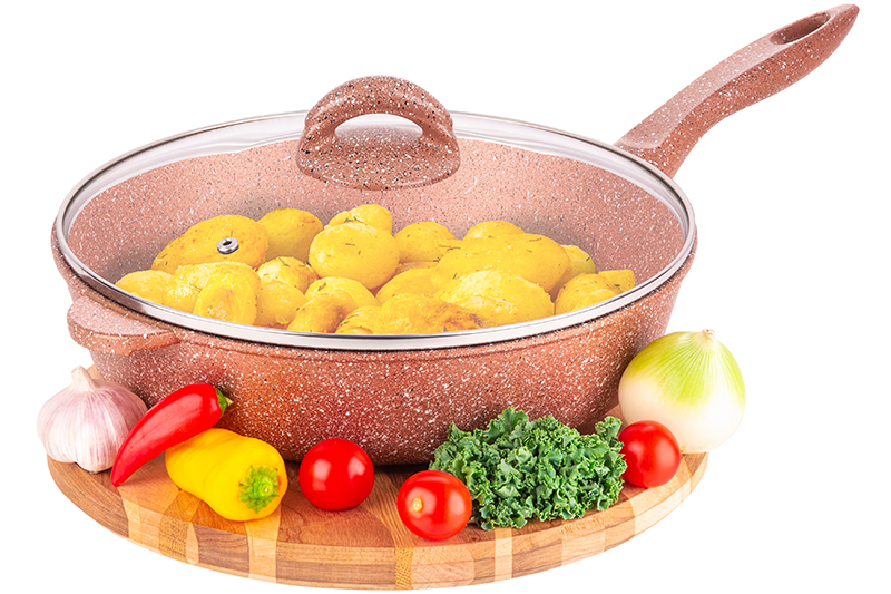 Сковорода глубокая Elan Gallery ГАРМОНИЯ ВКУСА Бронза 28 см с крышкой, несъёмная ручка, Коричневый, Elan Gallery-75
Сковорода глубокая Elan Gallery ГАРМОНИЯ ВКУСА Бронза 28 см с крышкой, несъёмная ручка, Коричневый, Elan Gallery-75