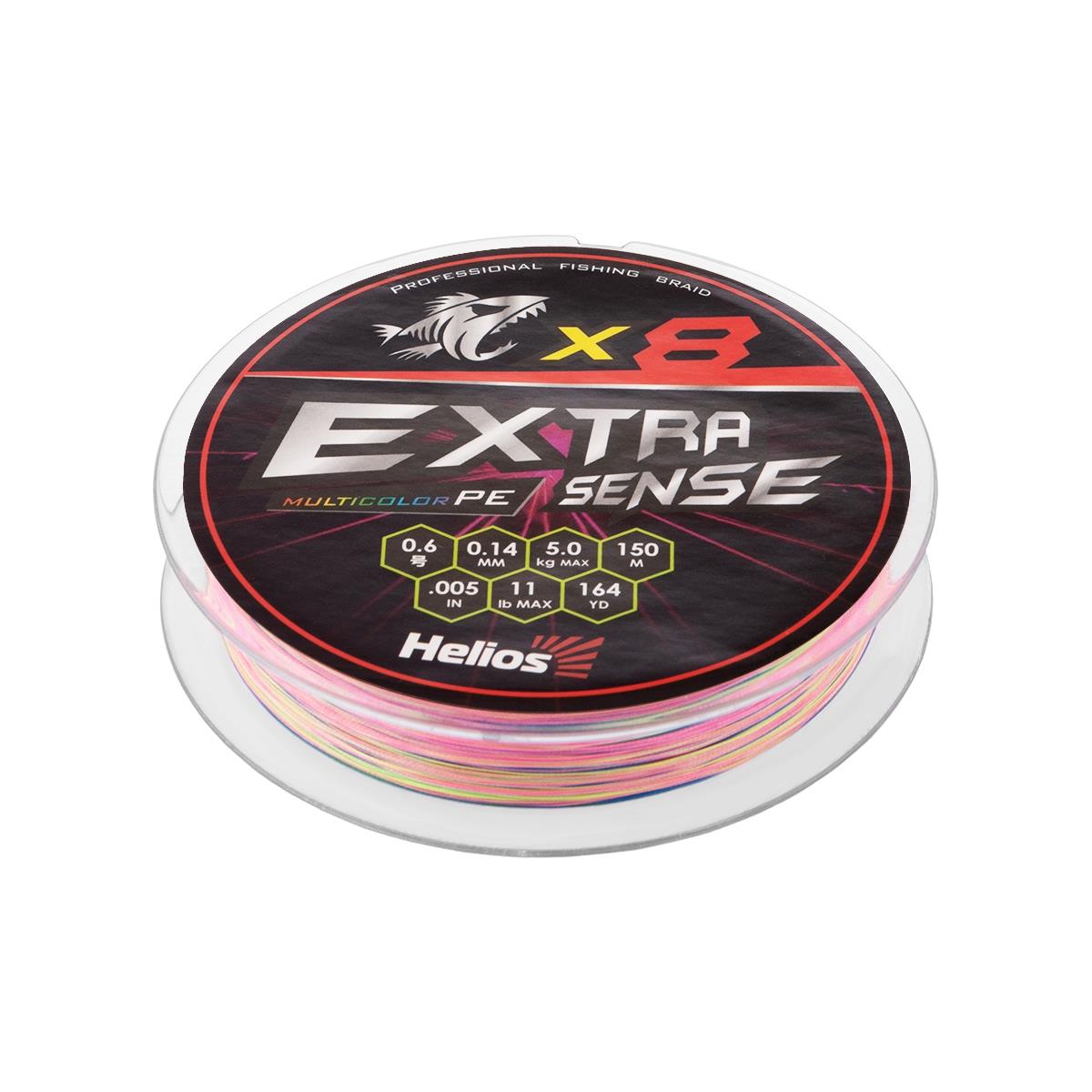 Шнур Extrasense X8 PE Multicolor 150m 0.6/11LB 0.14mm (HS-ES-X8-0.6/11LB) Helios, Разноцветный, PE Multicolor
Шнур Extrasense X8 PE Multicolor 150m 0.6/11LB 0.14mm (HS-ES-X8-0.6/11LB) Helios, Разноцветный, PE Multicolor