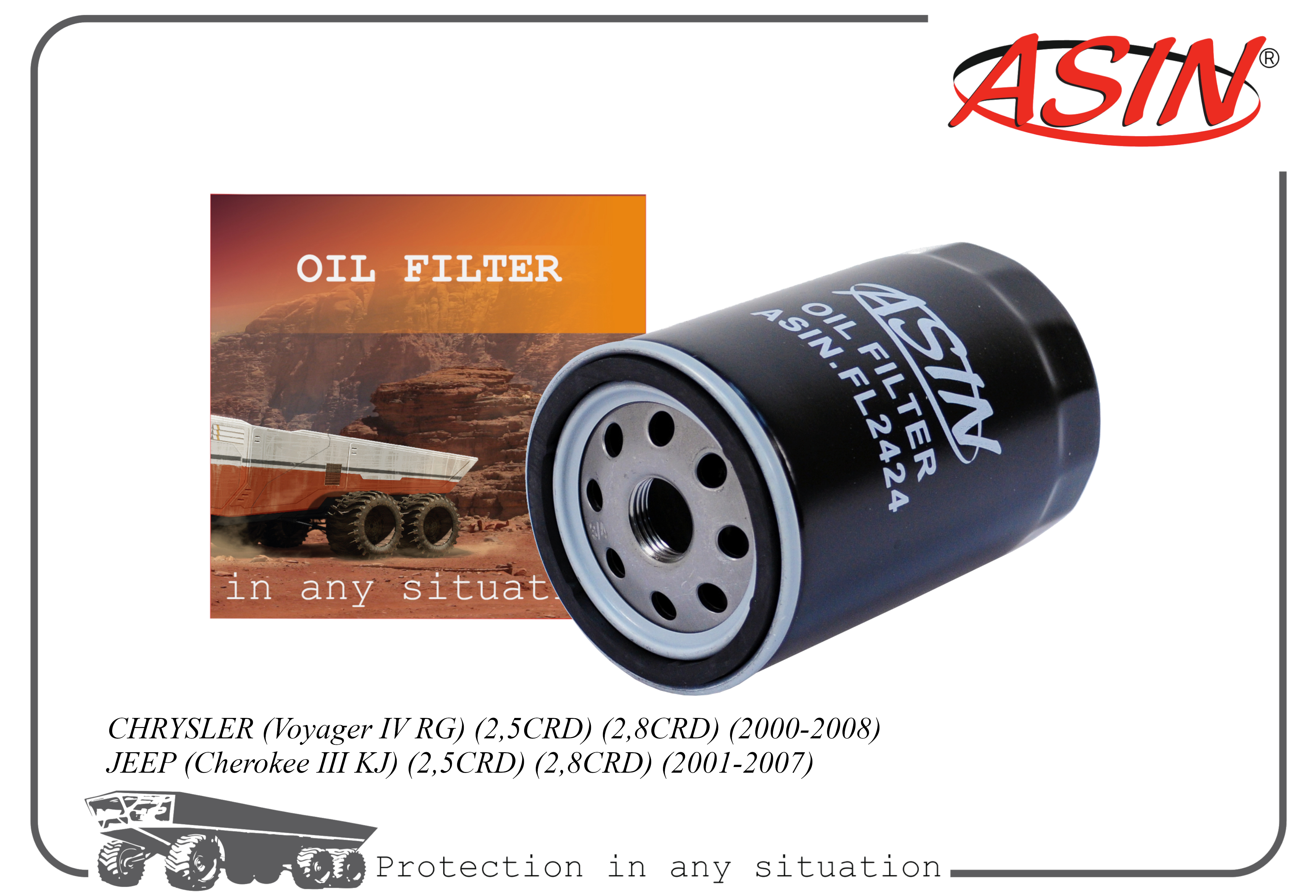 Фильтр масляный ASIN.FL2424 CHRYSLER oyager RG 2,5CR2,8CR2000-08 JEEP Cherokee KJ 2,5CR2,8
Фильтр масляный ASIN.FL2424 CHRYSLER oyager RG 2,5CR2,8CR2000-08 JEEP Cherokee KJ 2,5CR2,8