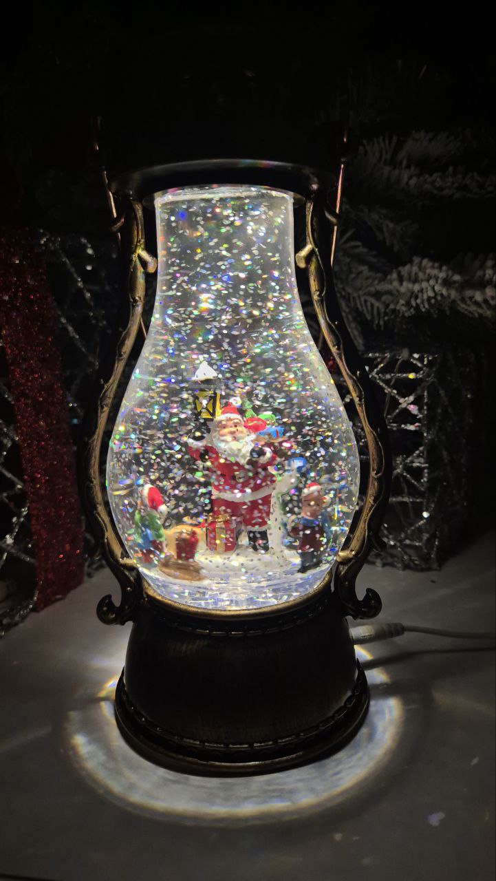 Новогодний фонарь Merry Christmas Дед Мороз у фонаря музыкальный USB, 3хАА, 11х13.5х29 см
Новогодний фонарь Merry Christmas Дед Мороз у фонаря музыкальный USB, 3хАА, 11х13.5х29 см