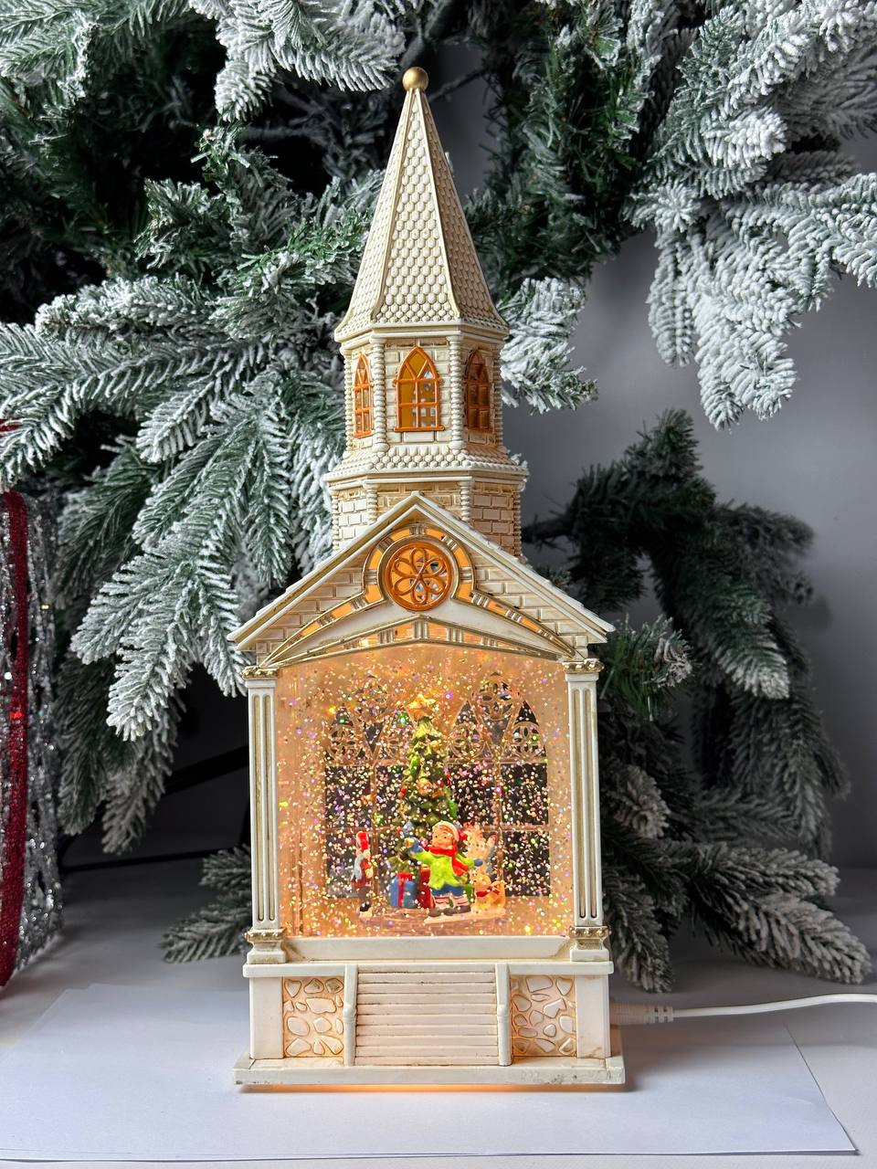 Новогодний сувенир Merry Christmas Башня Хоровод вокруг елки белая музыкальный 38х13х10 см
Новогодний сувенир Merry Christmas Башня Хоровод вокруг елки белая музыкальный 38х13х10 см