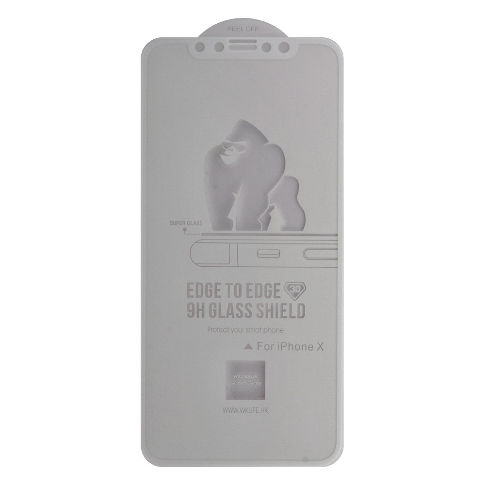 Защитное стекло для iPhone X WK Kingkong Series 4D Full Cover Curved Glass (белое), Full Cover Curved Edge Tempered Glass
Защитное стекло для iPhone X WK Kingkong Series 4D Full Cover Curved Glass (белое), Full Cover Curved Edge Tempered Glass