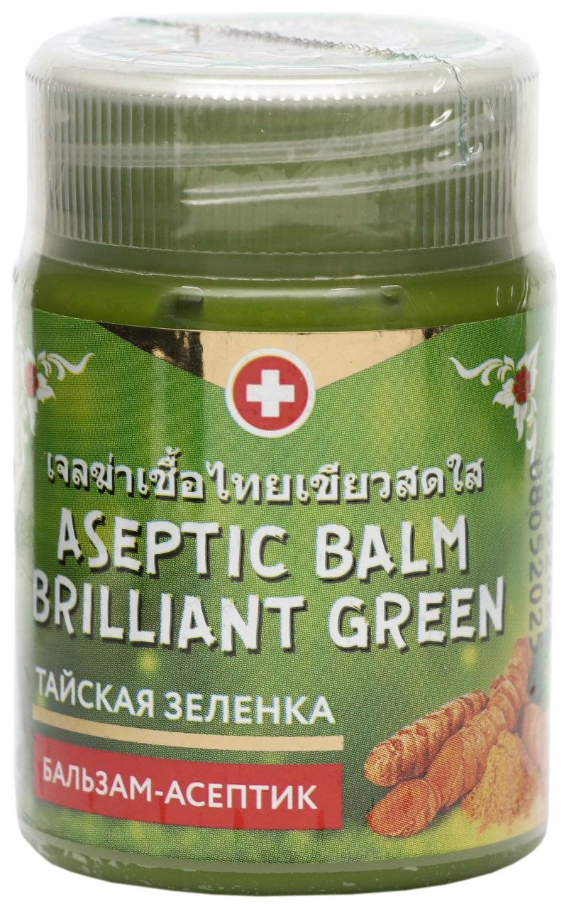 Зеленка тайская Binturong Aseptic Balm Brilliant Green с экстрактом куркумы, 50 г, Зеленый
Зеленка тайская Binturong Aseptic Balm Brilliant Green с экстрактом куркумы, 50 г, Зеленый