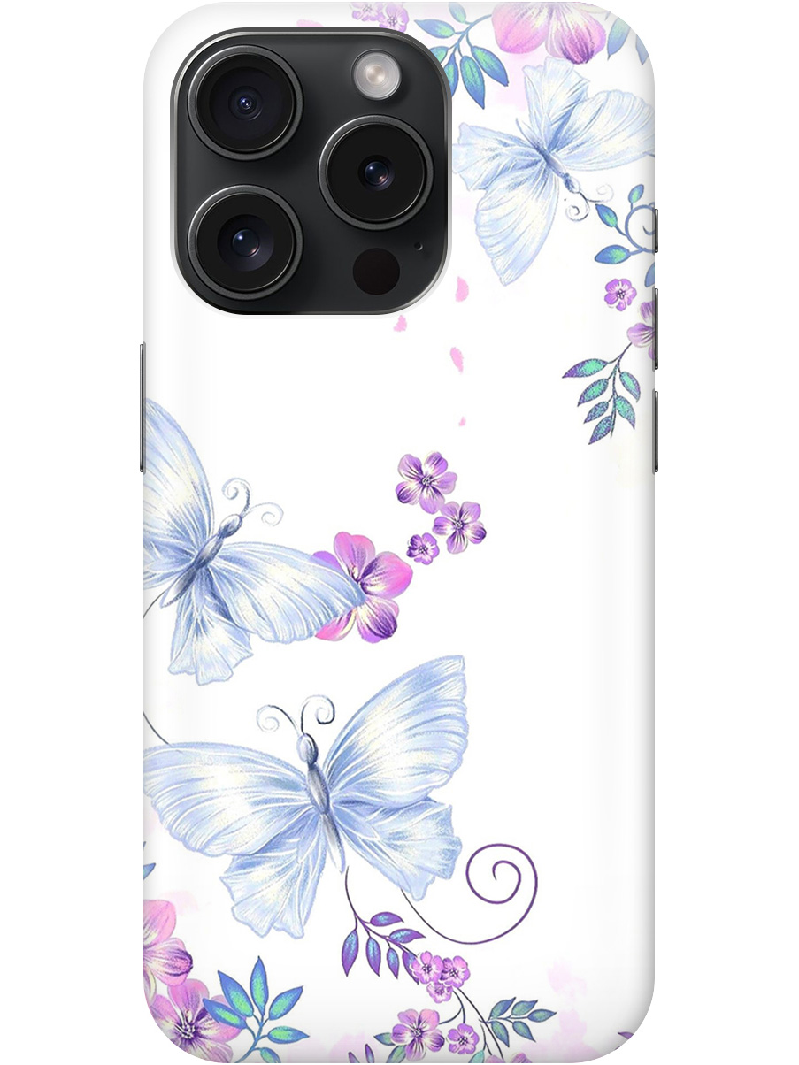 Силиконовый чехол на Apple iPhone 15 Pro с рисунком "Бабочки и фиалки" прозрачный, Белый;фиолетовый, 20000009
Силиконовый чехол на Apple iPhone 15 Pro с рисунком "Бабочки и фиалки" прозрачный, Белый;фиолетовый, 20000009