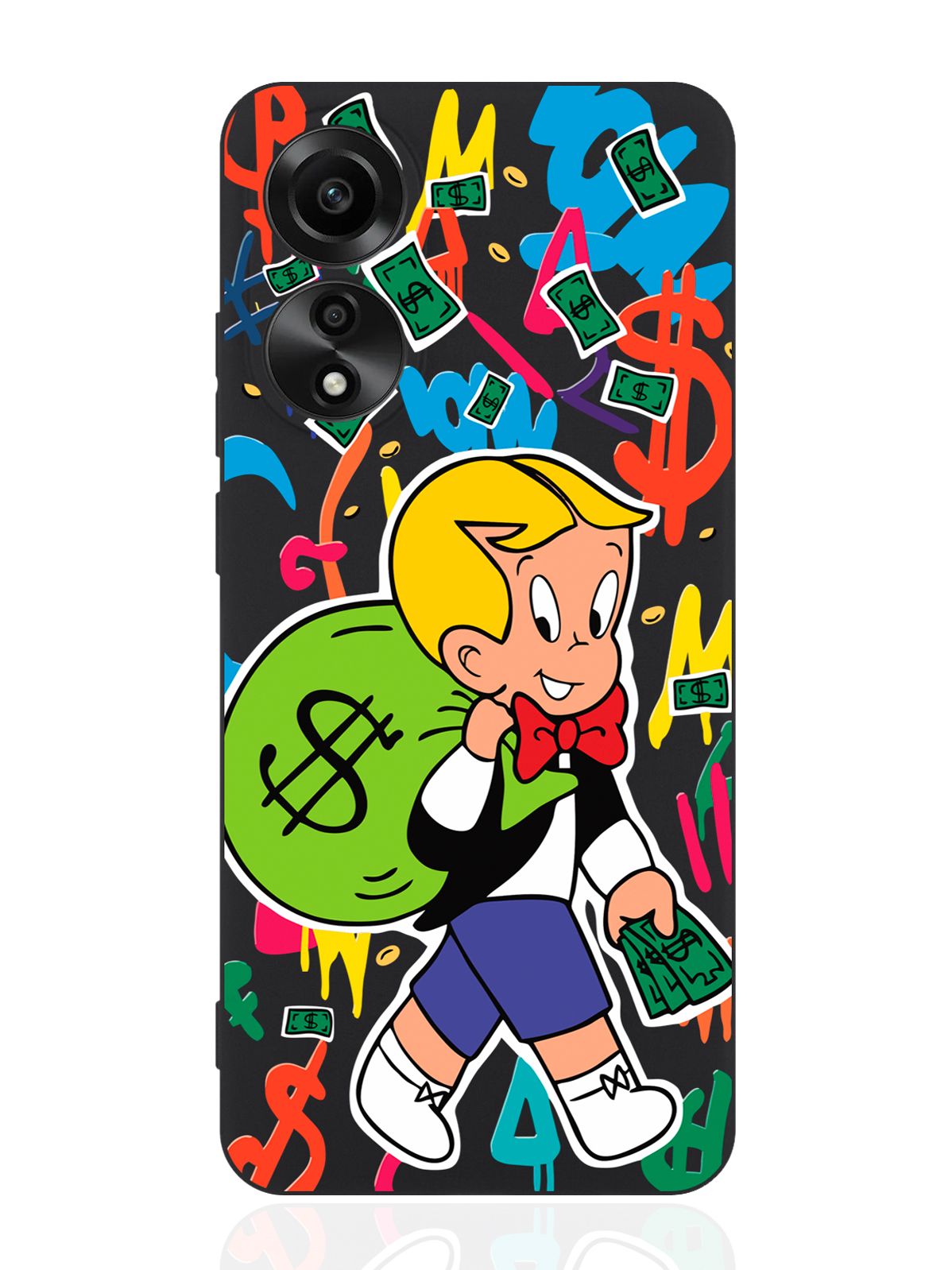 Чехол для смартфона Oppo A78 4G черный силиконовый Monopoly Richie Богатенький Ричи, Разноцветный, Oppo A78 4G
Чехол для смартфона Oppo A78 4G черный силиконовый Monopoly Richie Богатенький Ричи, Разноцветный, Oppo A78 4G