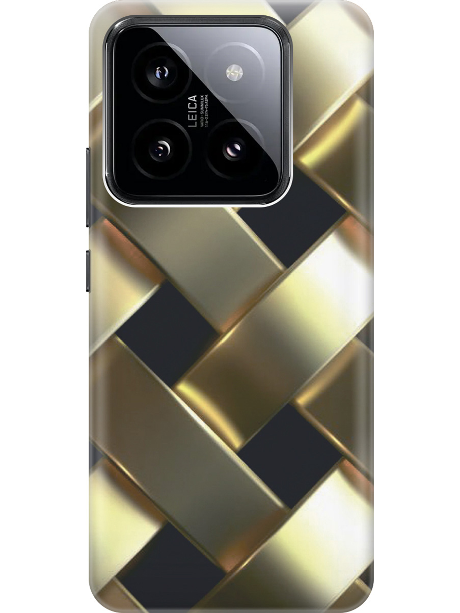 Силиконовый чехол на Xiaomi 14 Pro с рисунком "Золотистое плетение", Золотистый;черный, 20012089
Силиконовый чехол на Xiaomi 14 Pro с рисунком "Золотистое плетение", Золотистый;черный, 20012089