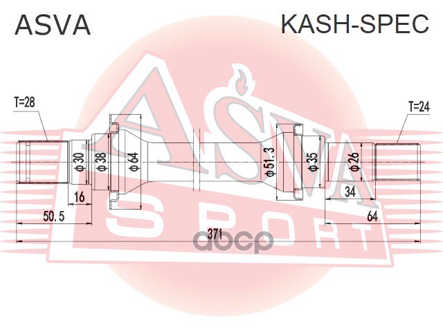 Полуось Правая 24x372x28 Kia Shuma IiSephia IiMentor IiSpectra 1997-2004 Asva Kash-Spec AS
Полуось Правая 24x372x28 Kia Shuma IiSephia IiMentor IiSpectra 1997-2004 Asva Kash-Spec AS