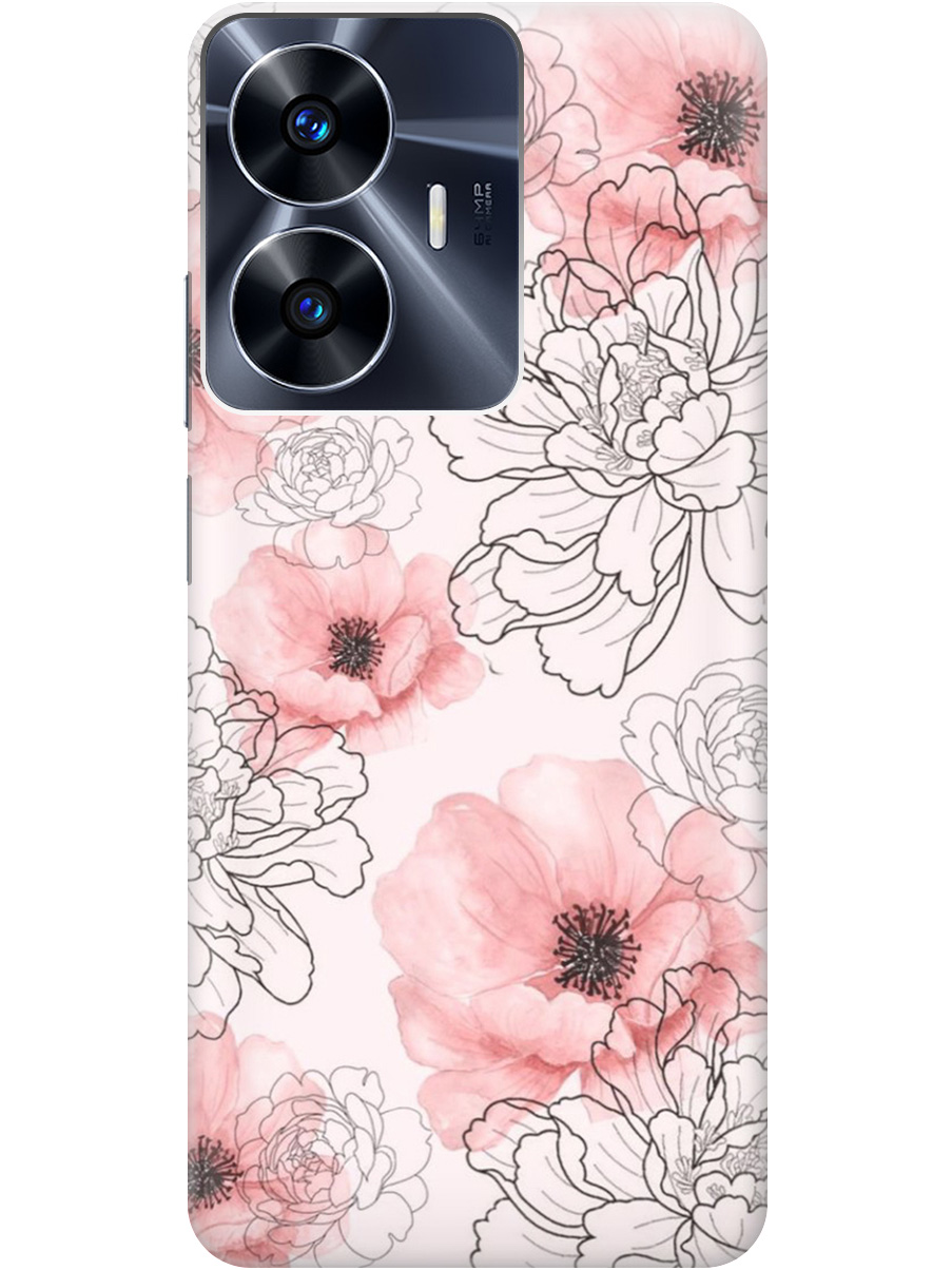 Силиконовый чехол на Realme C55 с рисунком "Нежно розовые цветы" прозрачный, Розовый, 20000873
Силиконовый чехол на Realme C55 с рисунком "Нежно розовые цветы" прозрачный, Розовый, 20000873