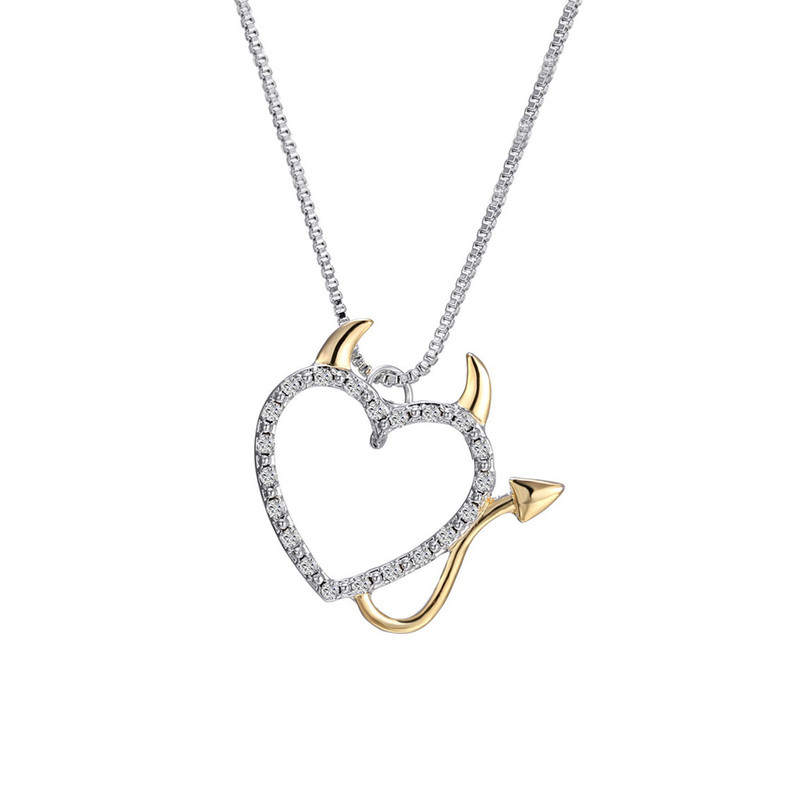 Ожерелье из бижутерного сплава 45 см DESIGNER JEWERLY Сердце с рожками, Сердце с рожками
Ожерелье из бижутерного сплава 45 см DESIGNER JEWERLY Сердце с рожками, Сердце с рожками