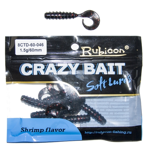 Силиконовая приманка RUBICON Crazy Bait CTD 1.5g, 60mm, цвет 046 (10 шт), Черный, Crazy Bait CTD
Силиконовая приманка RUBICON Crazy Bait CTD 1.5g, 60mm, цвет 046 (10 шт), Черный, Crazy Bait CTD