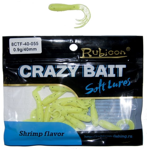 Силиконовая приманка RUBICON Crazy Bait CTF 0.9g, 40mm, цвет 055 (16 шт), Желтый, Crazy Bait CTF
Силиконовая приманка RUBICON Crazy Bait CTF 0.9g, 40mm, цвет 055 (16 шт), Желтый, Crazy Bait CTF