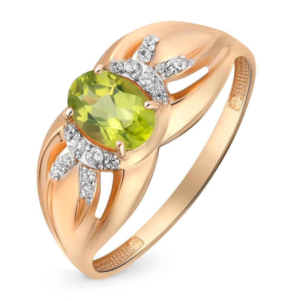 Кольцо женское из красного золота с хризолитом, фианитом 585Gold 201013074, р, 201013074
Кольцо женское из красного золота с хризолитом, фианитом 585Gold 201013074, р, 201013074