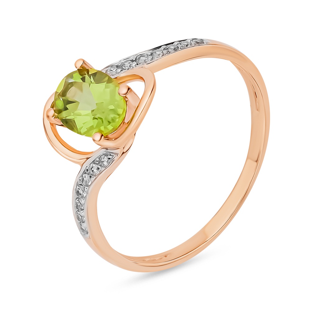 Кольцо женское из красного золота с хризолитом, фианитом 585Gold 201013265, р, 201013265
Кольцо женское из красного золота с хризолитом, фианитом 585Gold 201013265, р, 201013265