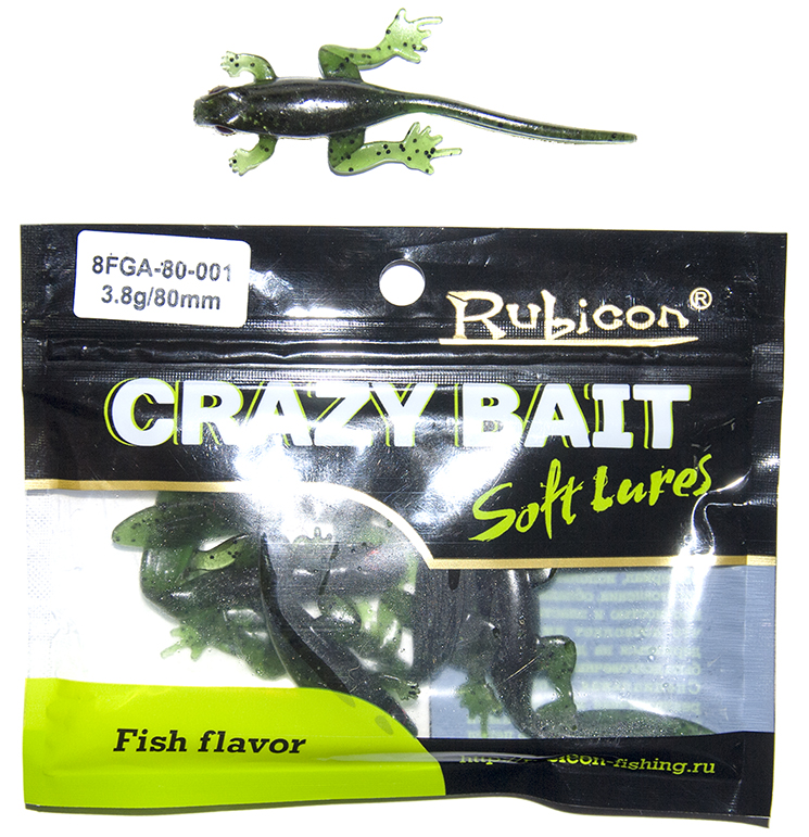 Силиконовая приманка RUBICON Crazy Bait FGA 3.8g, 80mm, цвет 001 (6 шт), Зеленый, Crazy Bait FGA
Силиконовая приманка RUBICON Crazy Bait FGA 3.8g, 80mm, цвет 001 (6 шт), Зеленый, Crazy Bait FGA