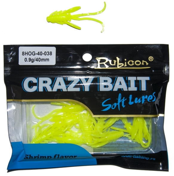 Силиконовая приманка RUBICON Crazy Bait HOG 0.9g, 40mm, цвет 038 (12 шт), Желтый, Crazy Bait HOG
Силиконовая приманка RUBICON Crazy Bait HOG 0.9g, 40mm, цвет 038 (12 шт), Желтый, Crazy Bait HOG