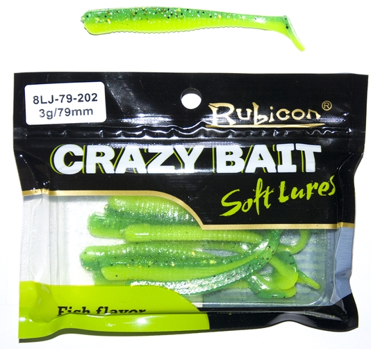 Силиконовая приманка RUBICON Crazy Bait LJ 3g, 79mm, цвет 202 (8 шт), Зеленый, Crazy Bait LJ
Силиконовая приманка RUBICON Crazy Bait LJ 3g, 79mm, цвет 202 (8 шт), Зеленый, Crazy Bait LJ