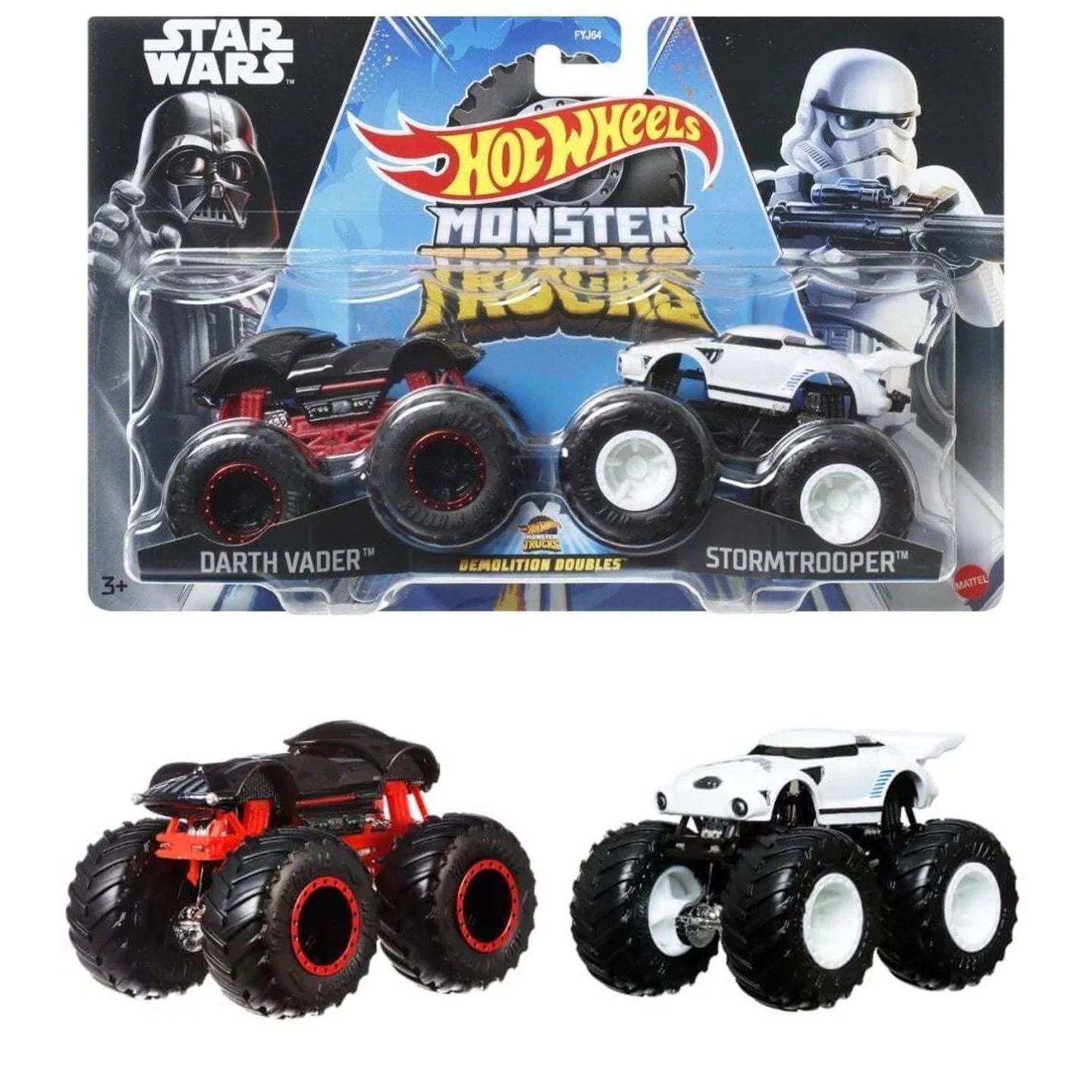Набор машинка металлическая HWN68 Hot Wheels Monster Trucks 1:64 2 шт Star Wars, HW-metall-all
Набор машинка металлическая HWN68 Hot Wheels Monster Trucks 1:64 2 шт Star Wars, HW-metall-all