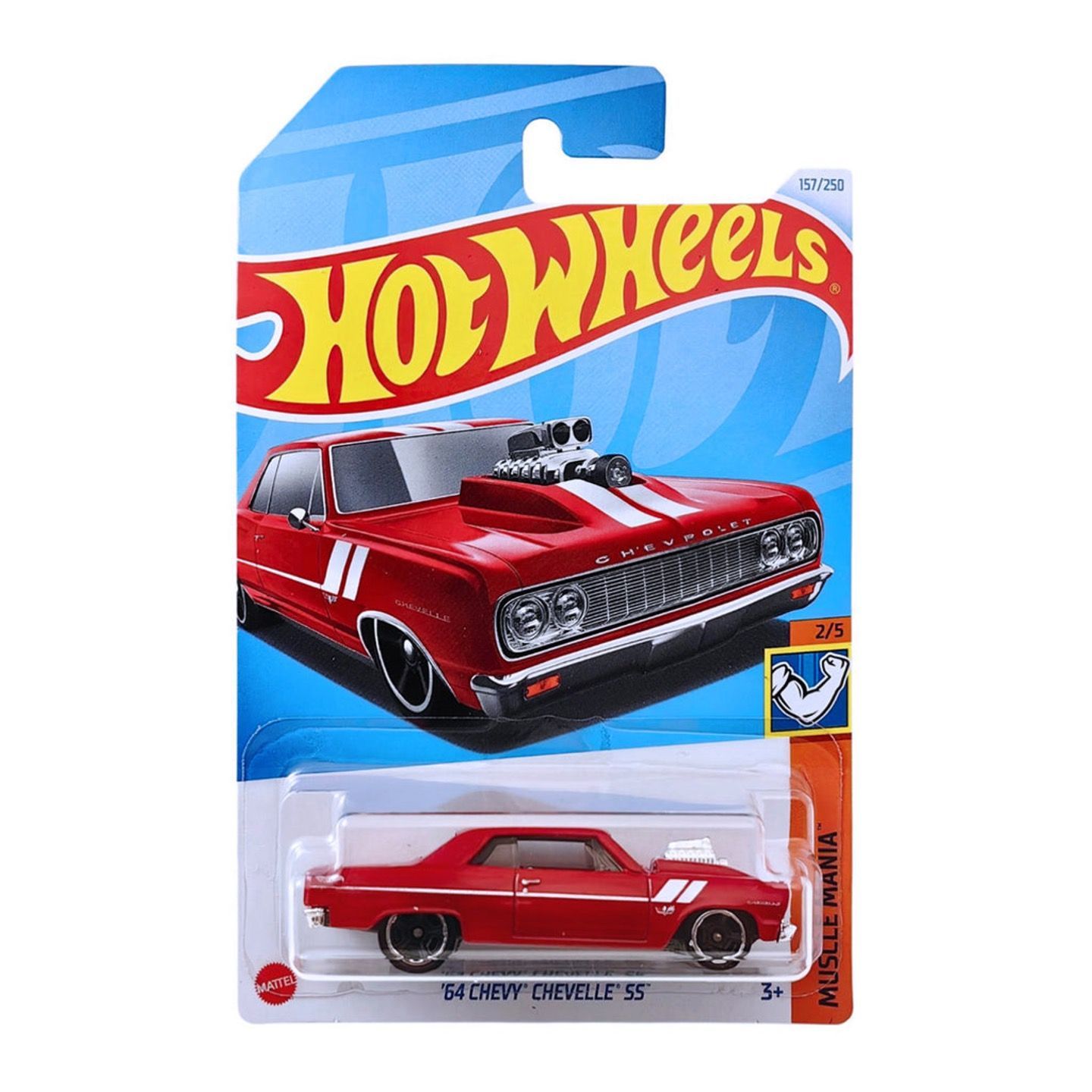 Машинка металлическая Hot Wheels HTC58 коллекционная модель 64 Chevy Chevelle SS, Красный, HW-metall-all
Машинка металлическая Hot Wheels HTC58 коллекционная модель 64 Chevy Chevelle SS, Красный, HW-metall-all