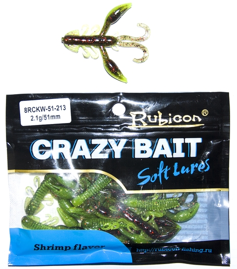 Силиконовая приманка RUBICON Crazy Bait RCKW 2.1g, 51mm, цвет 213 (10 шт), Разноцветный, Crazy Bait RCKW
Силиконовая приманка RUBICON Crazy Bait RCKW 2.1g, 51mm, цвет 213 (10 шт), Разноцветный, Crazy Bait RCKW