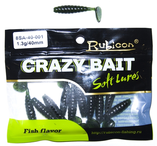 Силиконовая приманка RUBICON Crazy Bait SA 1.3g, 40mm, цвет 001 (12 шт), Зеленый, Crazy Bait SA
Силиконовая приманка RUBICON Crazy Bait SA 1.3g, 40mm, цвет 001 (12 шт), Зеленый, Crazy Bait SA