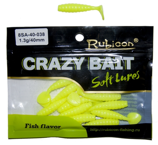 Силиконовая приманка RUBICON Crazy Bait SA 1.3g, 40mm, цвет 038 (12 шт), Желтый, Crazy Bait SA
Силиконовая приманка RUBICON Crazy Bait SA 1.3g, 40mm, цвет 038 (12 шт), Желтый, Crazy Bait SA