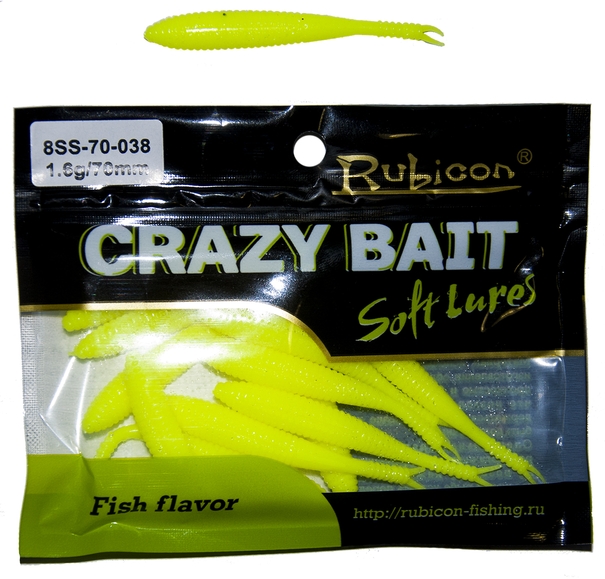 Силиконовая приманка RUBICON Crazy Bait SS 1.6g, 70mm, цвет 038 (12 шт), Желтый, Crazy Bait SS
Силиконовая приманка RUBICON Crazy Bait SS 1.6g, 70mm, цвет 038 (12 шт), Желтый, Crazy Bait SS