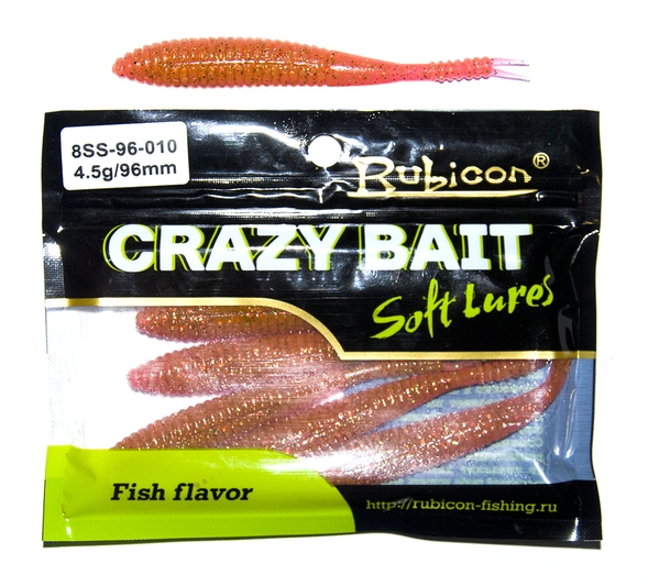 Силиконовая приманка RUBICON Crazy Bait SS 4.5g, 96mm, цвет 010 (6 шт), Оранжевый, Crazy Bait SS
Силиконовая приманка RUBICON Crazy Bait SS 4.5g, 96mm, цвет 010 (6 шт), Оранжевый, Crazy Bait SS