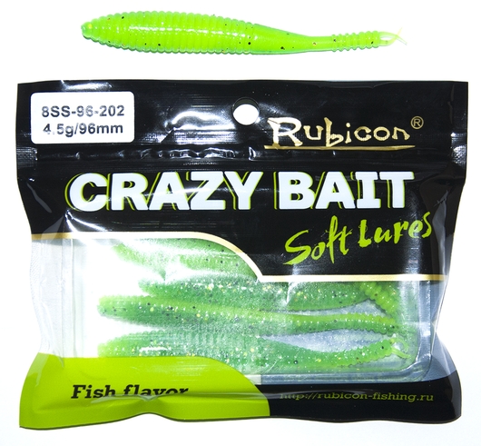 Силиконовая приманка RUBICON Crazy Bait SS 4.5g, 96mm, цвет 202 (6 шт), Зеленый, Crazy Bait SS
Силиконовая приманка RUBICON Crazy Bait SS 4.5g, 96mm, цвет 202 (6 шт), Зеленый, Crazy Bait SS