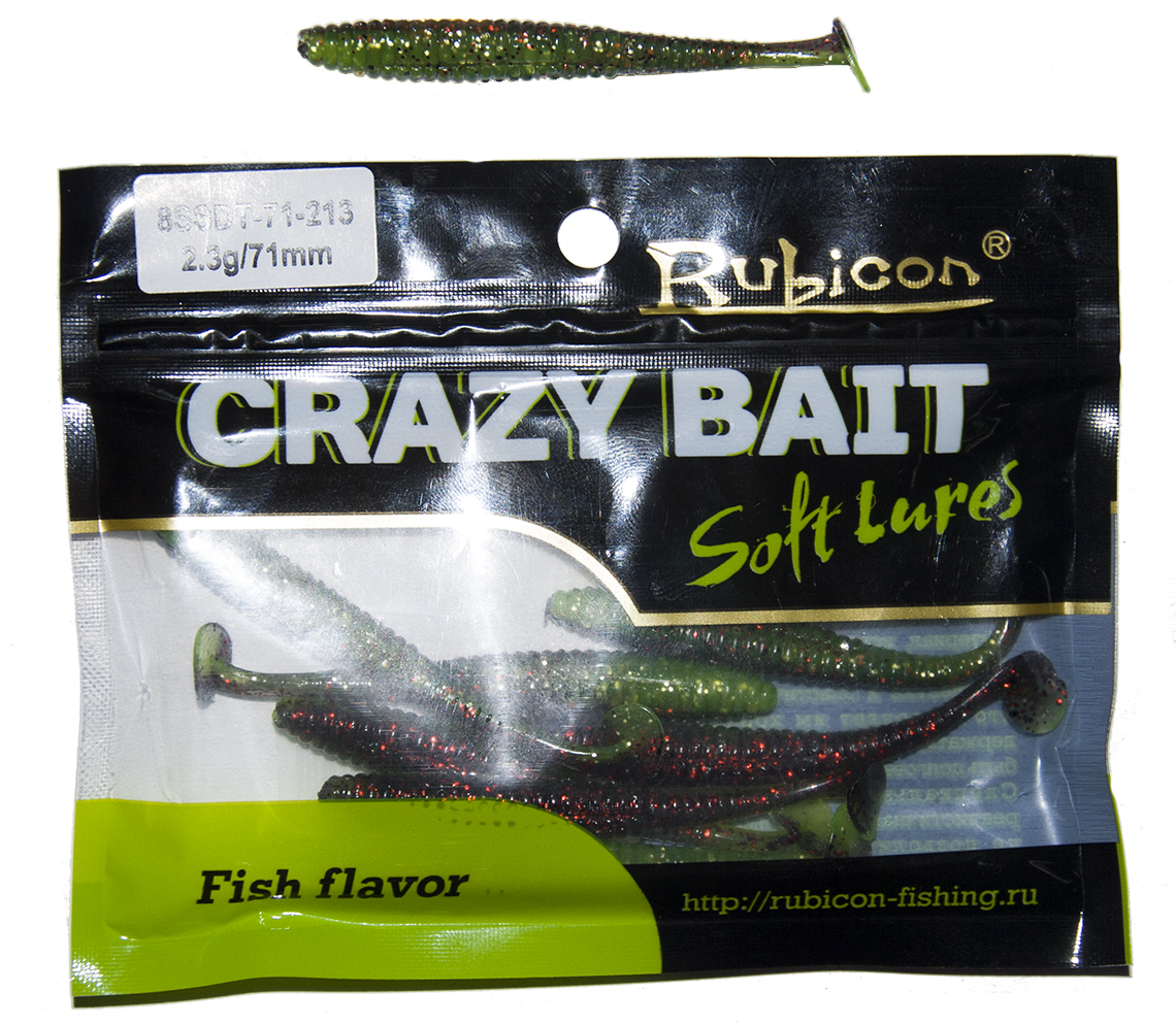 Силиконовая приманка RUBICON Crazy Bait SSDT 2.3g, 71mm, цвет 213 (8 шт), Разноцветный, Crazy Bait SSDT
Силиконовая приманка RUBICON Crazy Bait SSDT 2.3g, 71mm, цвет 213 (8 шт), Разноцветный, Crazy Bait SSDT