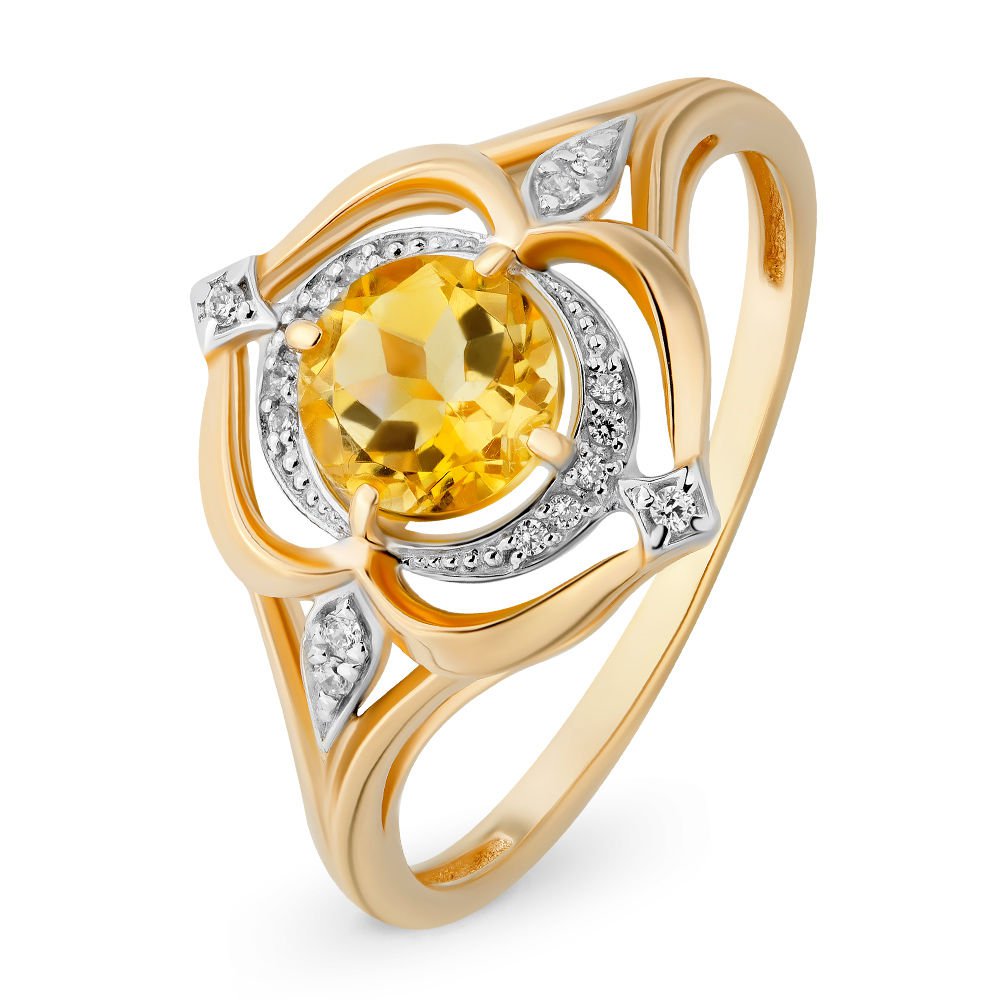 Кольцо женское из красного золота с цитрином, фианитом 585Gold 201007983, р, 201007983
Кольцо женское из красного золота с цитрином, фианитом 585Gold 201007983, р, 201007983