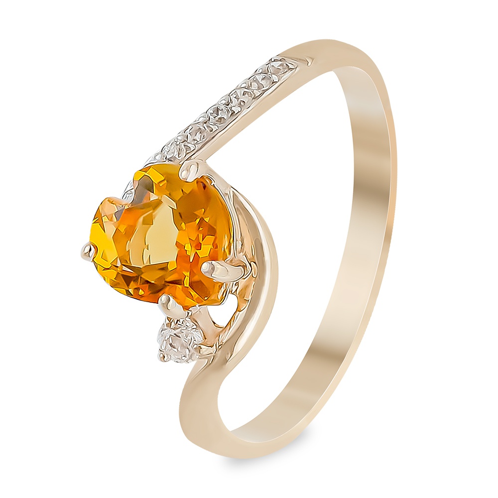 Кольцо женское из красного золота с цитрином, фианитом 585Gold 201013165, р, 201013165
Кольцо женское из красного золота с цитрином, фианитом 585Gold 201013165, р, 201013165