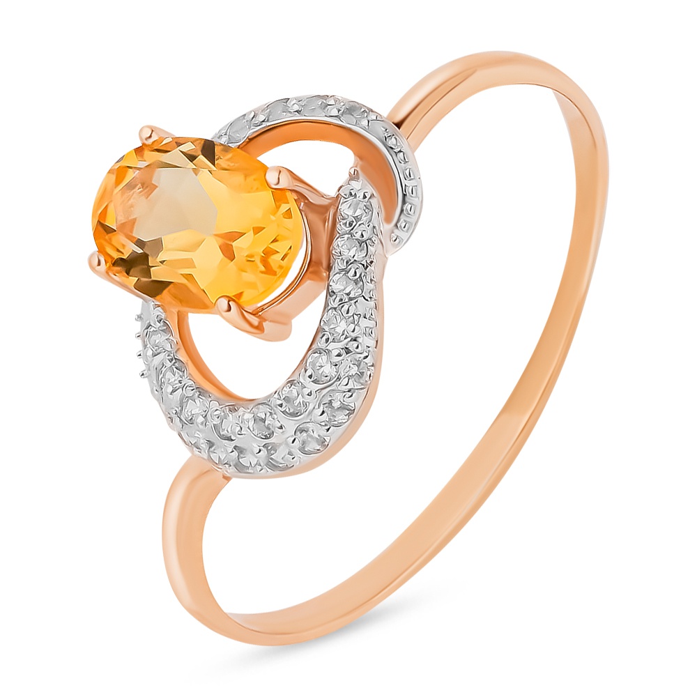Кольцо женское из красного золота с цитрином, фианитом 585Gold 201013187, р, 201013187
Кольцо женское из красного золота с цитрином, фианитом 585Gold 201013187, р, 201013187