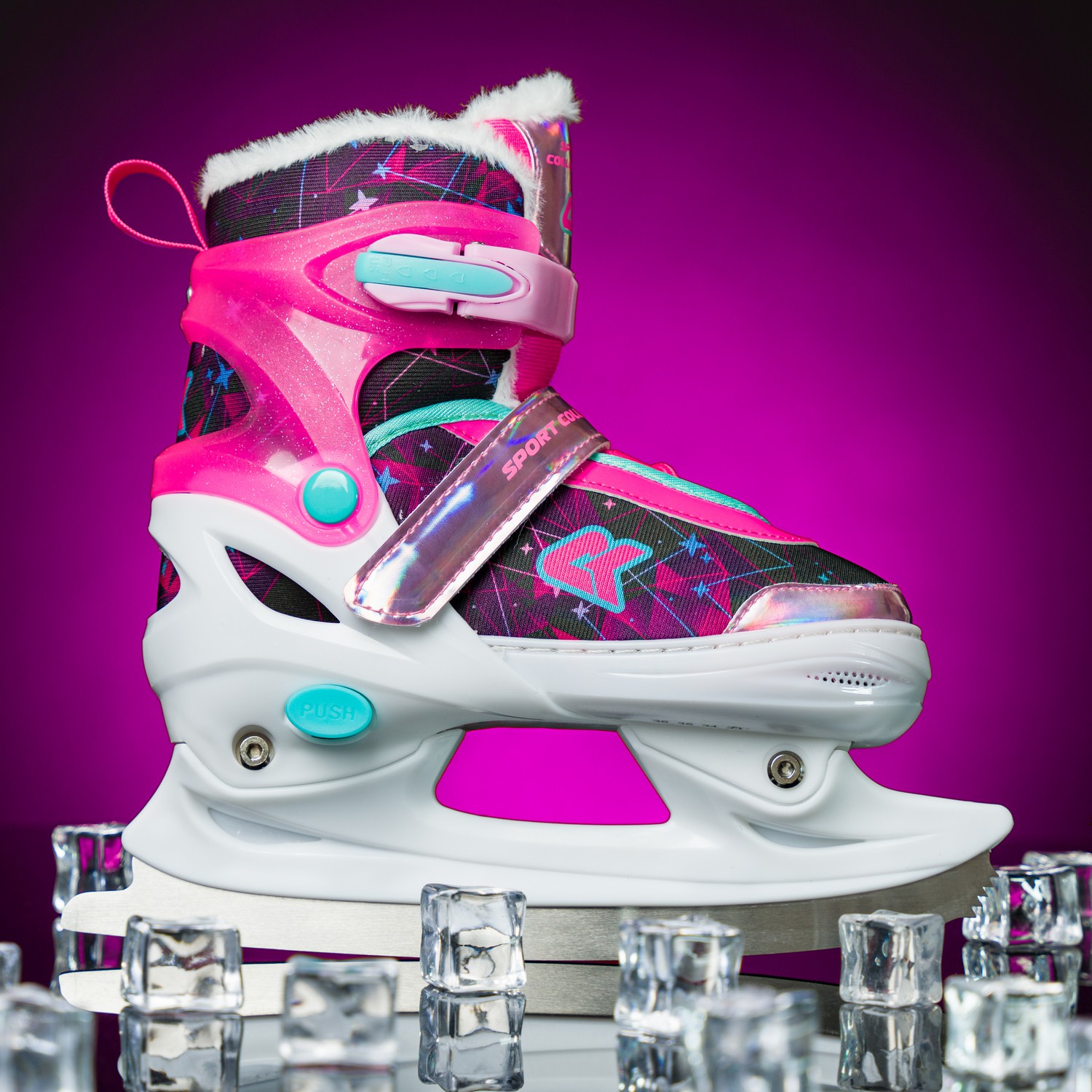 Коньки ледовые раздвижные SPORT COLLECTION Pink с мехом 25-28, Розовый, СК-SK1101
Коньки ледовые раздвижные SPORT COLLECTION Pink с мехом 25-28, Розовый, СК-SK1101