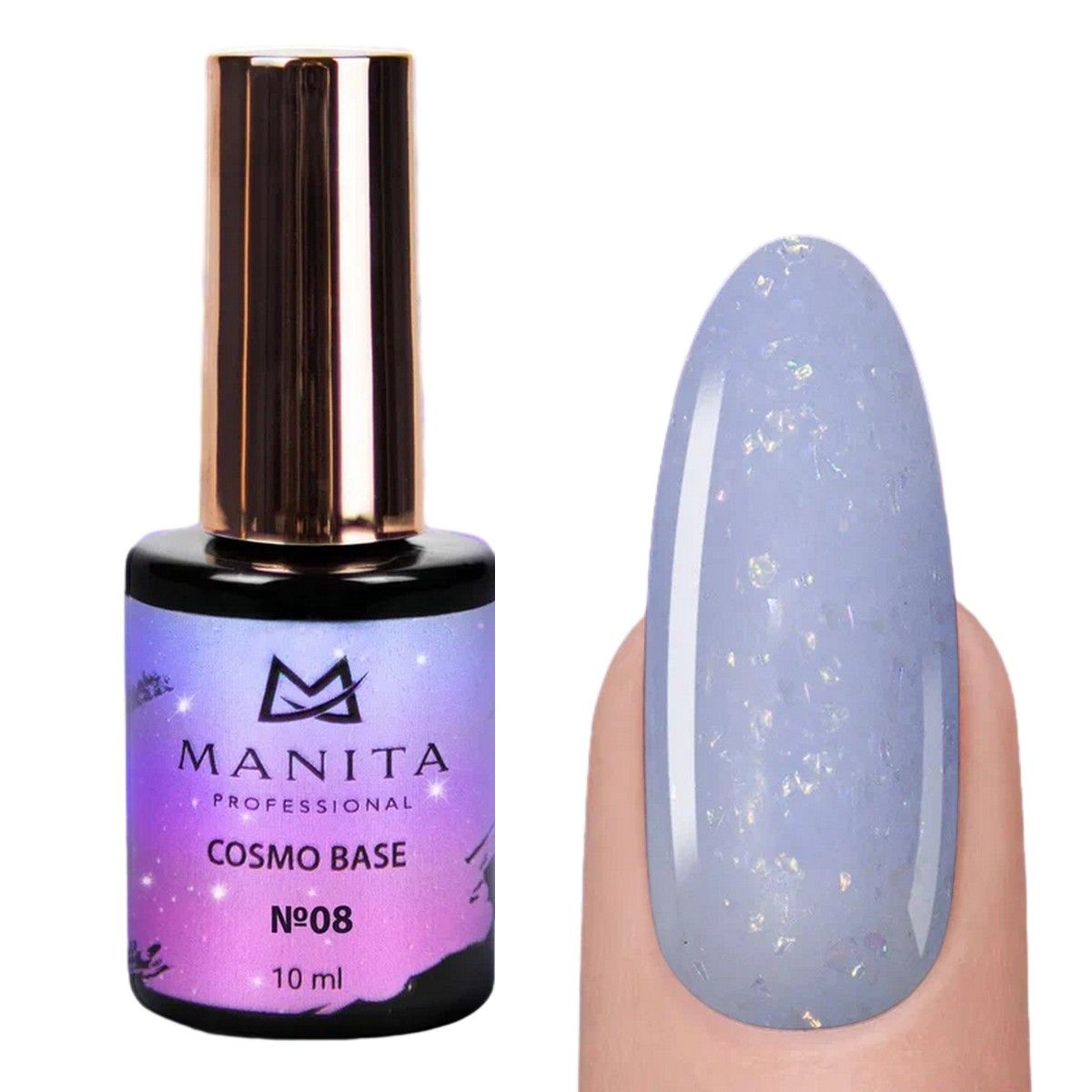 База для ногтей Manita Professional камуфлирующая с блестками №08 Cosmo Base 10 мл
База для ногтей Manita Professional камуфлирующая с блестками №08 Cosmo Base 10 мл