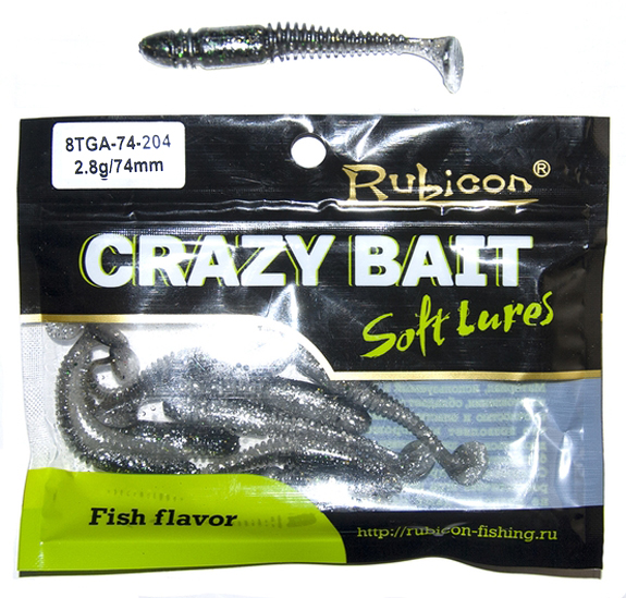 Силиконовая приманка RUBICON Crazy Bait TGA 2.8g, 74mm, цвет 204 (8 шт), Crazy Bait TGA
Силиконовая приманка RUBICON Crazy Bait TGA 2.8g, 74mm, цвет 204 (8 шт), Crazy Bait TGA