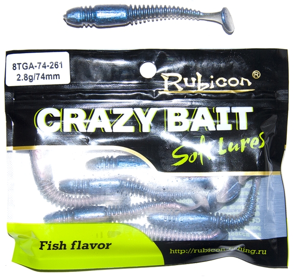 Силиконовая приманка RUBICON Crazy Bait TGA 2.8g, 74mm, цвет 261 (8 шт), Синий, Crazy Bait TGA
Силиконовая приманка RUBICON Crazy Bait TGA 2.8g, 74mm, цвет 261 (8 шт), Синий, Crazy Bait TGA