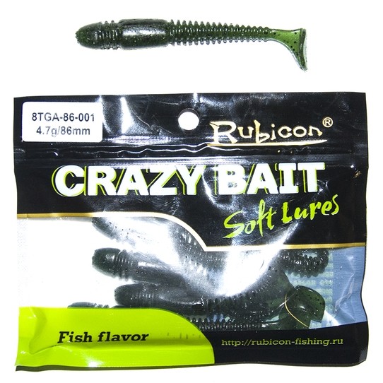 Силиконовая приманка RUBICON Crazy Bait TGA 4.7g, 86mm, цвет 001 (6 шт), Зеленый, Crazy Bait TGA
Силиконовая приманка RUBICON Crazy Bait TGA 4.7g, 86mm, цвет 001 (6 шт), Зеленый, Crazy Bait TGA