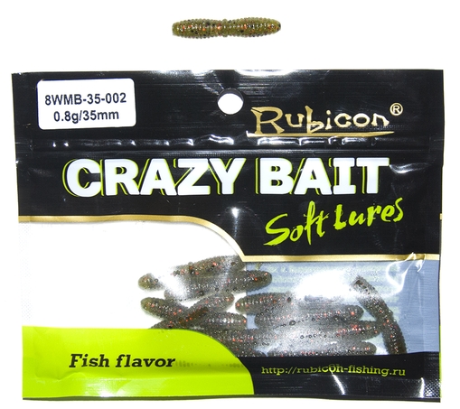 Силиконовая приманка RUBICON Crazy Bait WMB 0.8g, 35mm, цвет 002 (12 шт), Желтый, Crazy Bait WMB
Силиконовая приманка RUBICON Crazy Bait WMB 0.8g, 35mm, цвет 002 (12 шт), Желтый, Crazy Bait WMB