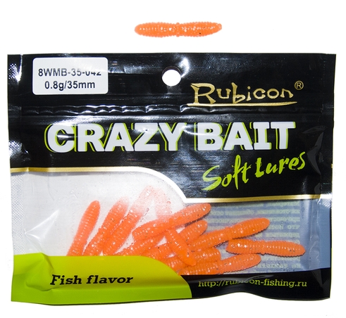 Силиконовая приманка RUBICON Crazy Bait WMB 0.8g, 35mm, цвет 042 (12 шт), Оранжевый, Crazy Bait WMB
Силиконовая приманка RUBICON Crazy Bait WMB 0.8g, 35mm, цвет 042 (12 шт), Оранжевый, Crazy Bait WMB