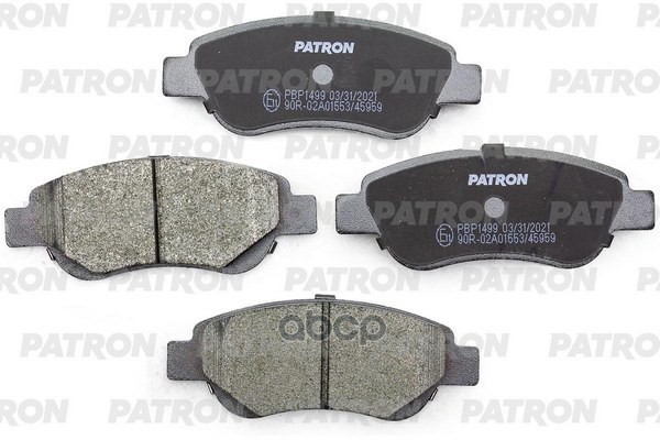 Колодки Тормозные Дисковые Перед. Сiтrоеn С1 05-, Реugеот 107 05-, Тоyота Аygо 05- PATRON
Колодки Тормозные Дисковые Перед. Сiтrоеn С1 05-, Реugеот 107 05-, Тоyота Аygо 05- PATRON