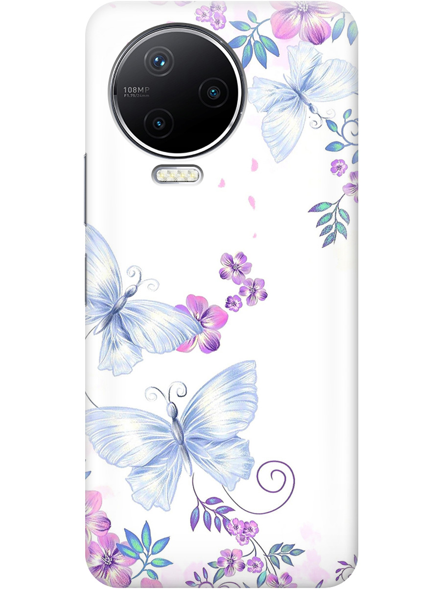 Силиконовый чехол на Infinix Note 12 Pro с рисунком "Бабочки и фиалки" прозрачный, Белый;фиолетовый, 20000168
Силиконовый чехол на Infinix Note 12 Pro с рисунком "Бабочки и фиалки" прозрачный, Белый;фиолетовый, 20000168