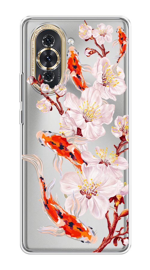 Чехол на Huawei Nova 10 "Карпы и сакура", Оранжевый;розовый;бежевый;прозрачный, 6108950-1
Чехол на Huawei Nova 10 "Карпы и сакура", Оранжевый;розовый;бежевый;прозрачный, 6108950-1