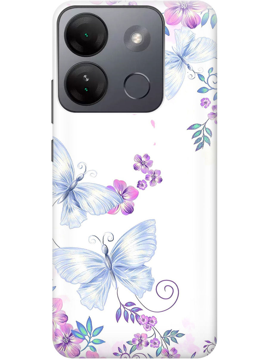 Силиконовый чехол на Infinix Smart 7 HD с рисунком "Бабочки и фиалки" прозрачный, Белый;фиолетовый, 20000208
Силиконовый чехол на Infinix Smart 7 HD с рисунком "Бабочки и фиалки" прозрачный, Белый;фиолетовый, 20000208