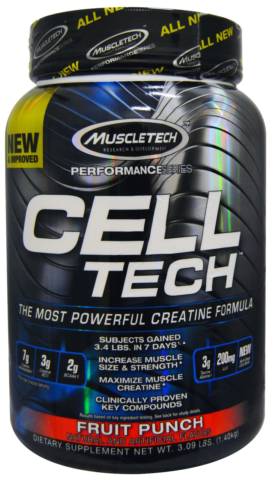 фото Креатин muscletech cell-tech performance series, 1400 г, fruit punch