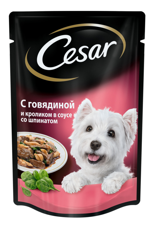 Влажный корм для собак Cesar, с говядиной и кроликом в соусе со шпинатом, 100г, говядина, кролик, 100 г
Влажный корм для собак Cesar, с говядиной и кроликом в соусе со шпинатом, 100г, говядина, кролик, 100 г