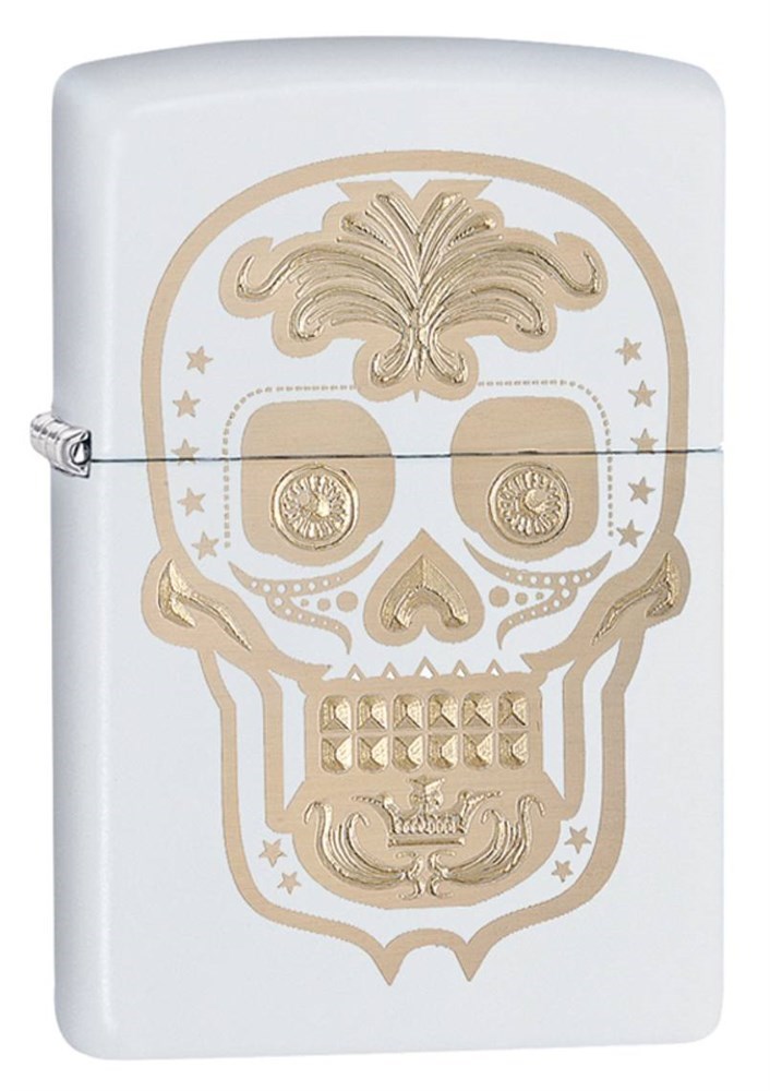 Бензиновая зажигалка Zippo Sugar Skull Design White Matte, Белый;золотистый, Sugar Skull Design
Бензиновая зажигалка Zippo Sugar Skull Design White Matte, Белый;золотистый, Sugar Skull Design