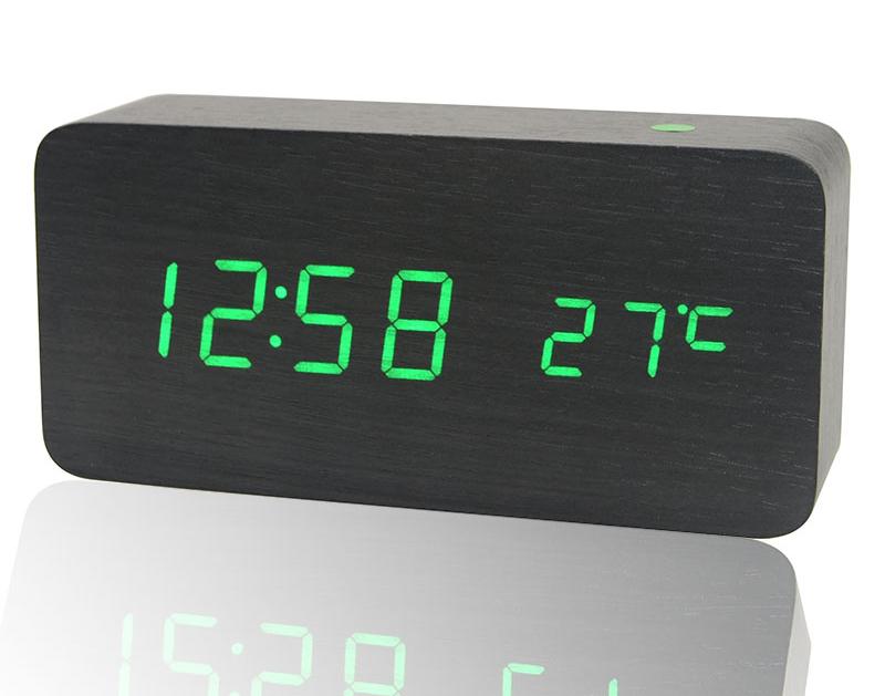 Деревянные настольные LED часы с термометром SLT-6035 (черный корпус, зелёные символы), SLT-6035
Деревянные настольные LED часы с термометром SLT-6035 (черный корпус, зелёные символы), SLT-6035