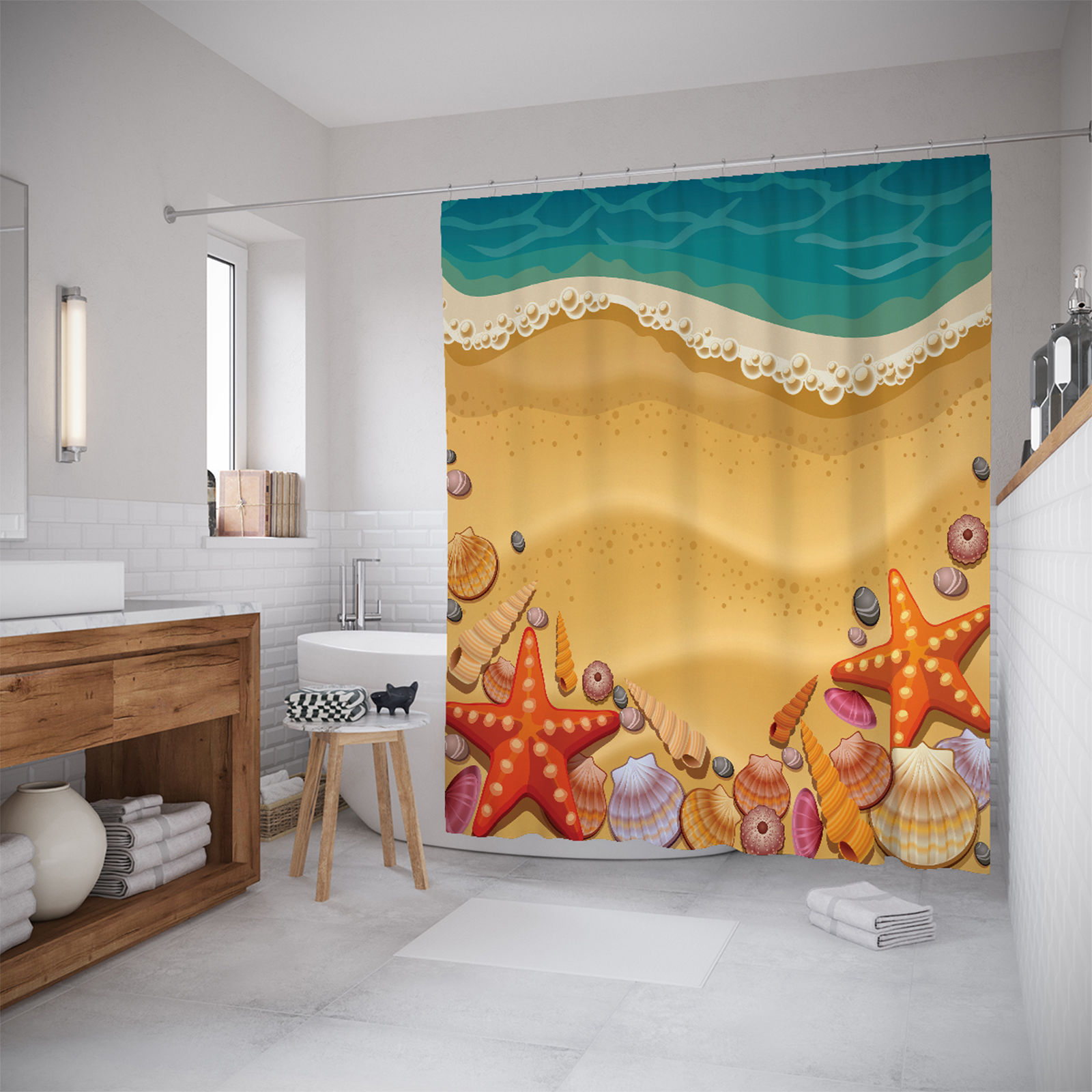 Штора для ванной JoyArty «Снится море» 180x200, Оранжевый
Штора для ванной JoyArty «Снится море» 180x200, Оранжевый