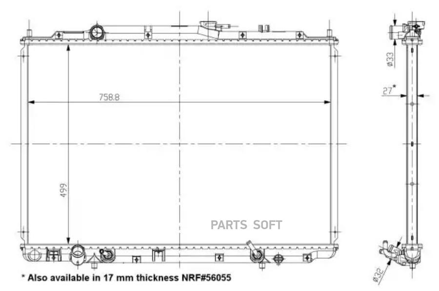 Радиатор Системы Охлаждения Acura Mdx 3.5 01- NRF арт. 56053
Радиатор Системы Охлаждения Acura Mdx 3.5 01- NRF арт. 56053