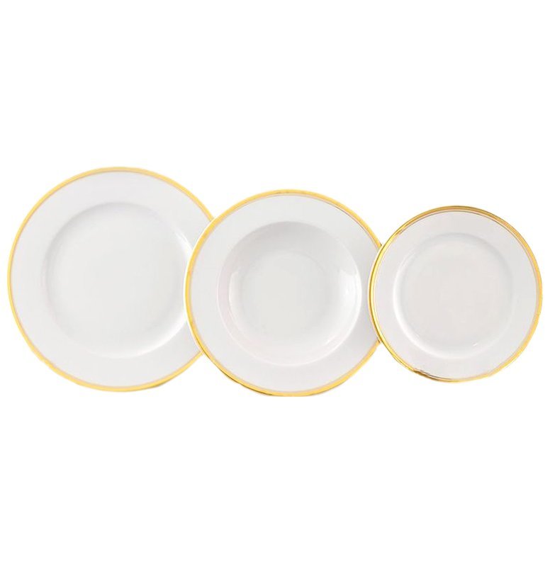 Набор тарелок 18 предметов (19, 23, 25 см) Leander "Сабина Золотая отводка" 158999, Сабина
Набор тарелок 18 предметов (19, 23, 25 см) Leander "Сабина Золотая отводка" 158999, Сабина